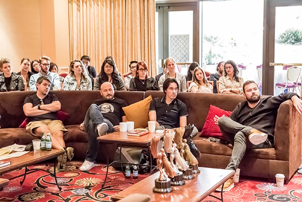 The young creatives observing the Non-Traditional Jury Statue Discussions