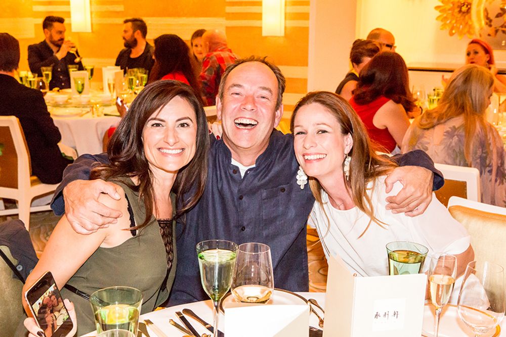 Nancy Crimi-Lamanna, Jeremy Craigen and Josefine Richards at Wing Lei