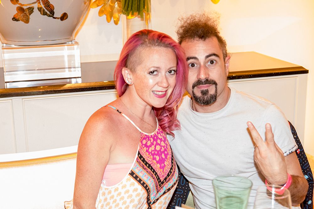 Rosie and Faris Yakob at Wing Lei
