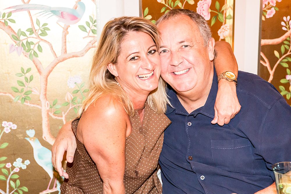 Emma wilkie and Mark Tutssel at Wing Lei Jury Dinner