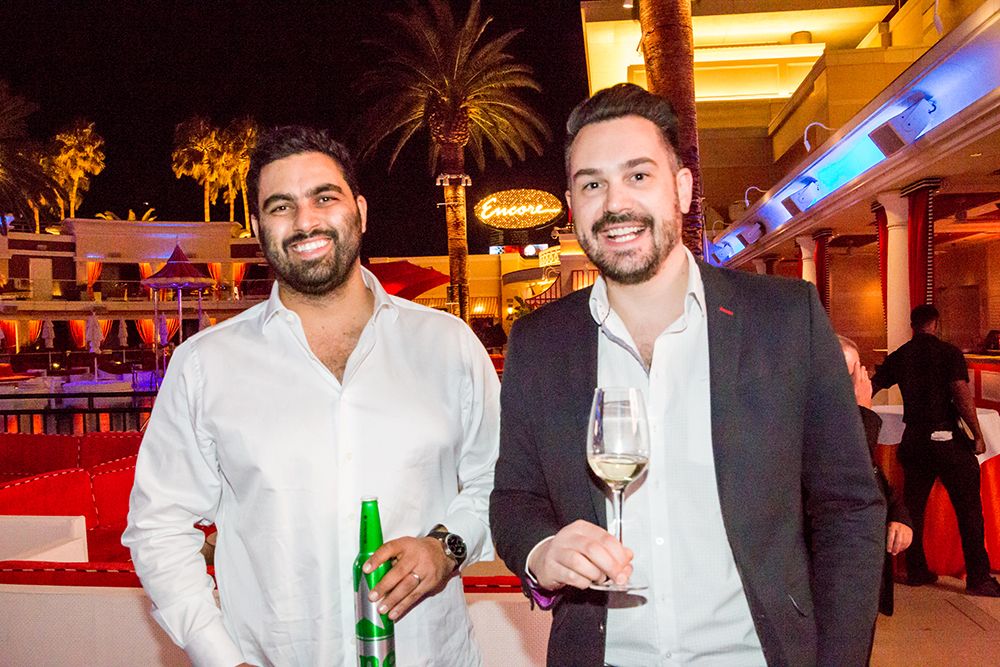 Emad Tathou and Adrian Bosich at the 2016 LIA party at Surrender