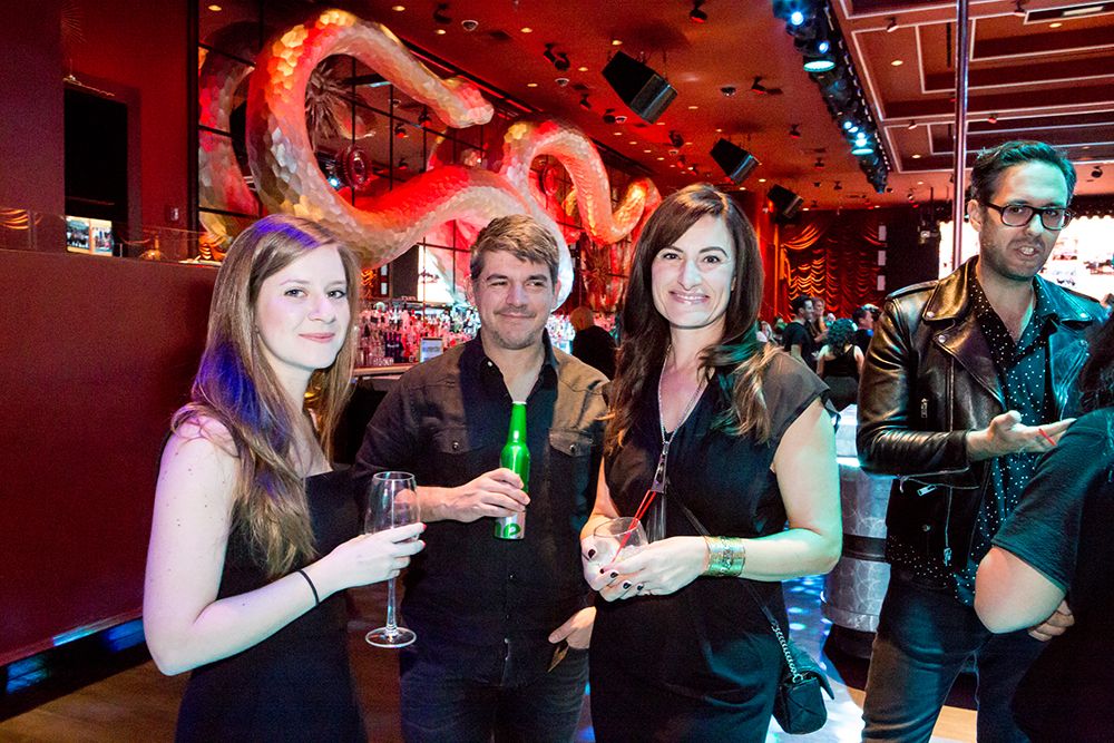Nancy Crimi-Lamanna with some of the young creatives at the Creative LIAisons Welcome Party