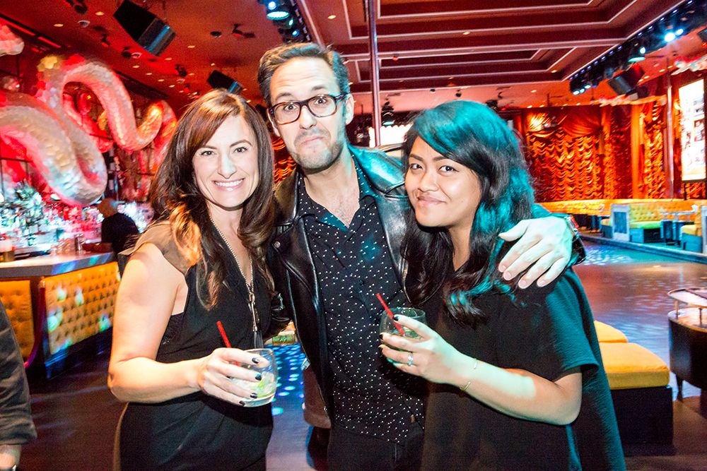 Nancy Crimi-Lamanna with some of the young creatives at the Creative LIAisons Welcome Party