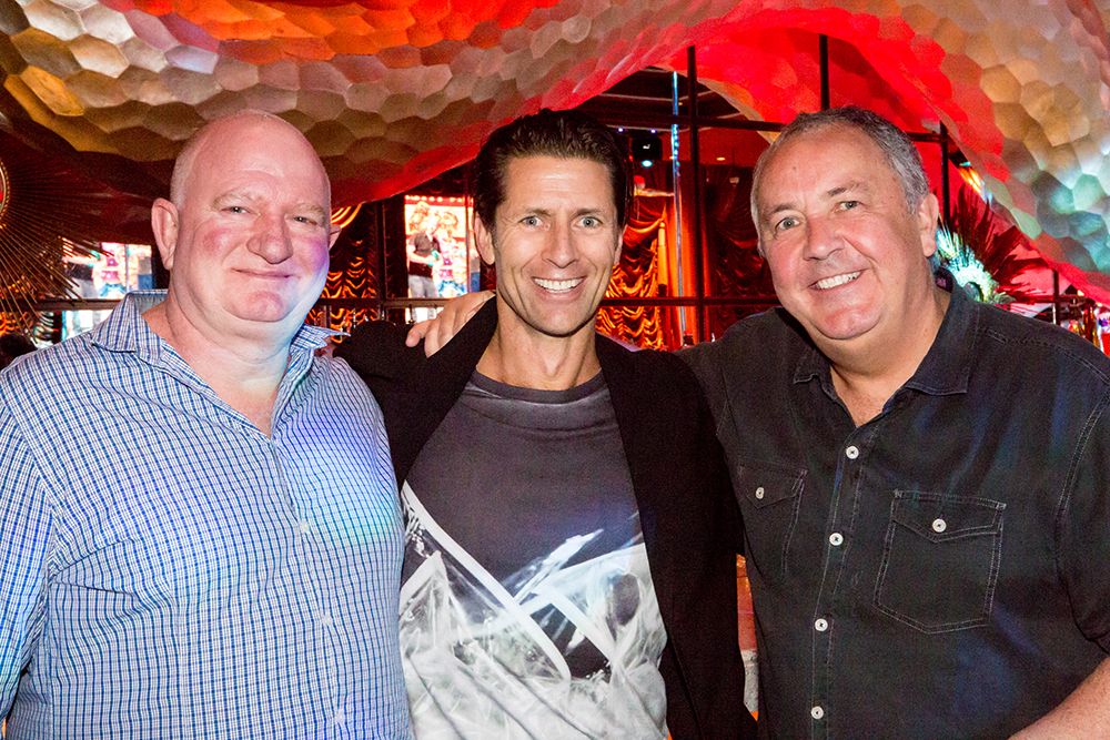 Dave King, Malcolm Poynton, Mark Tutssel enjoying the LIA Judging & Creative LIAisons Party