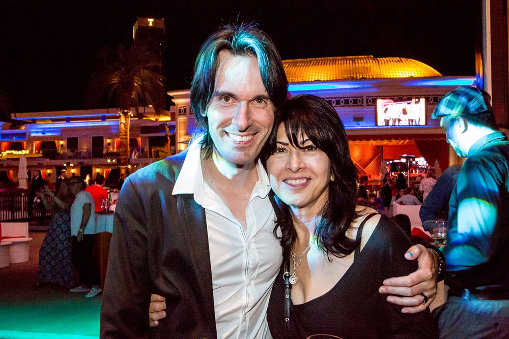 Chris Gurney and Anna Fawcett at the LIA Judging & Creative LIAisons party at Surrender