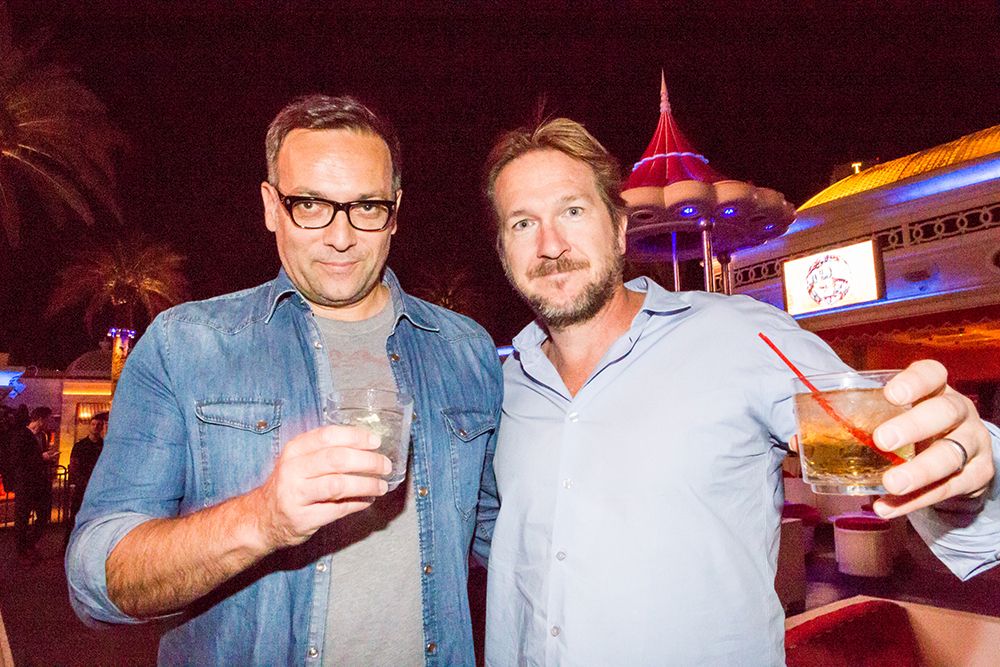 Stephan Vogel and Jim Elliott at the LIA Judging and Creative LIAisons Party