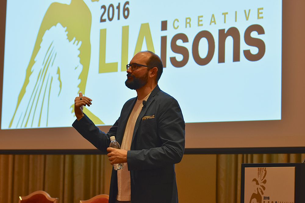 Chris Smith speaking at Creative LIAisons