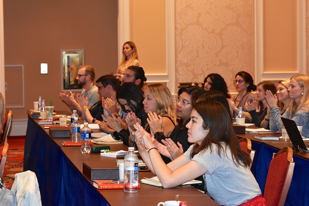 The young creatives applauding great talks