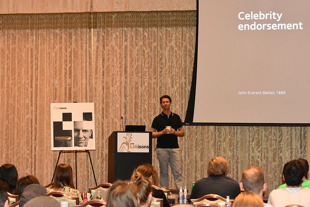 Malcolm Poynton speaks at Creative LIAisons