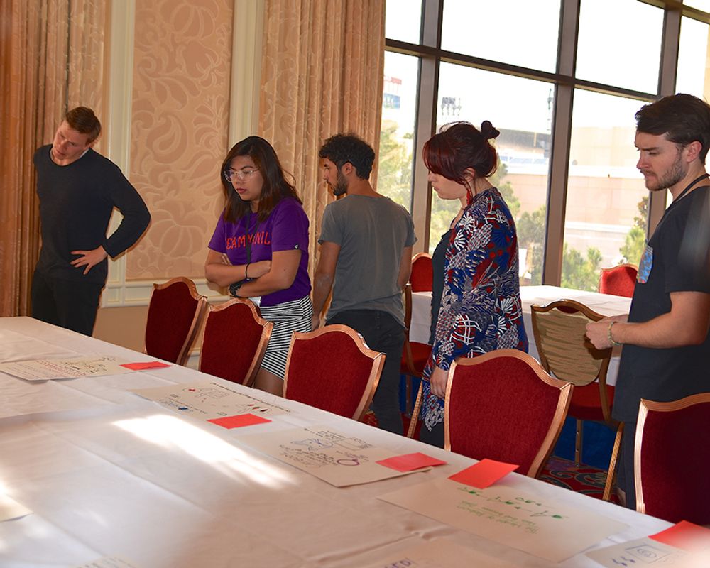 The young creatives looking at each team's ideas