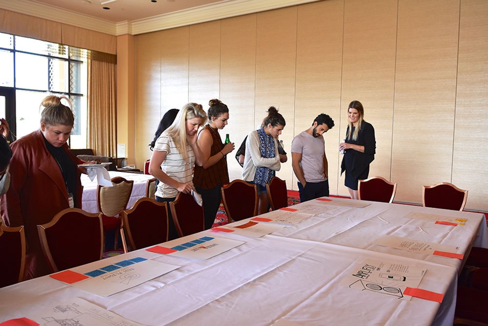 The young creatives looking at each team's ideas