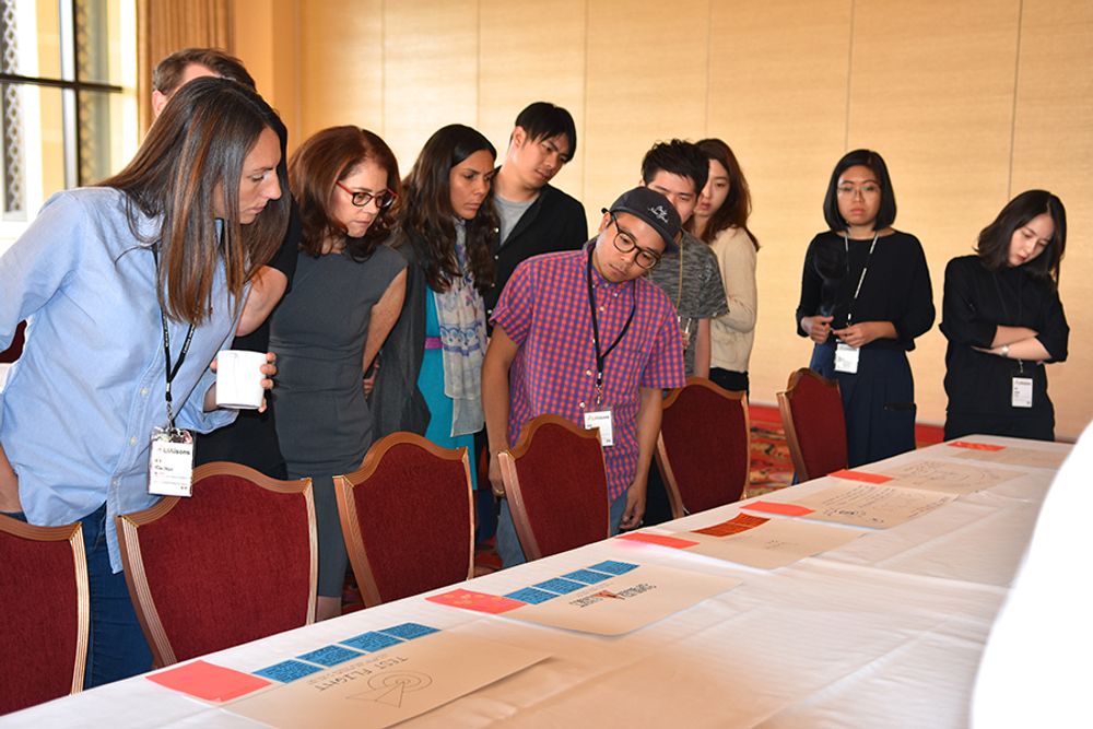 Judging each team's ideas at InnerVation