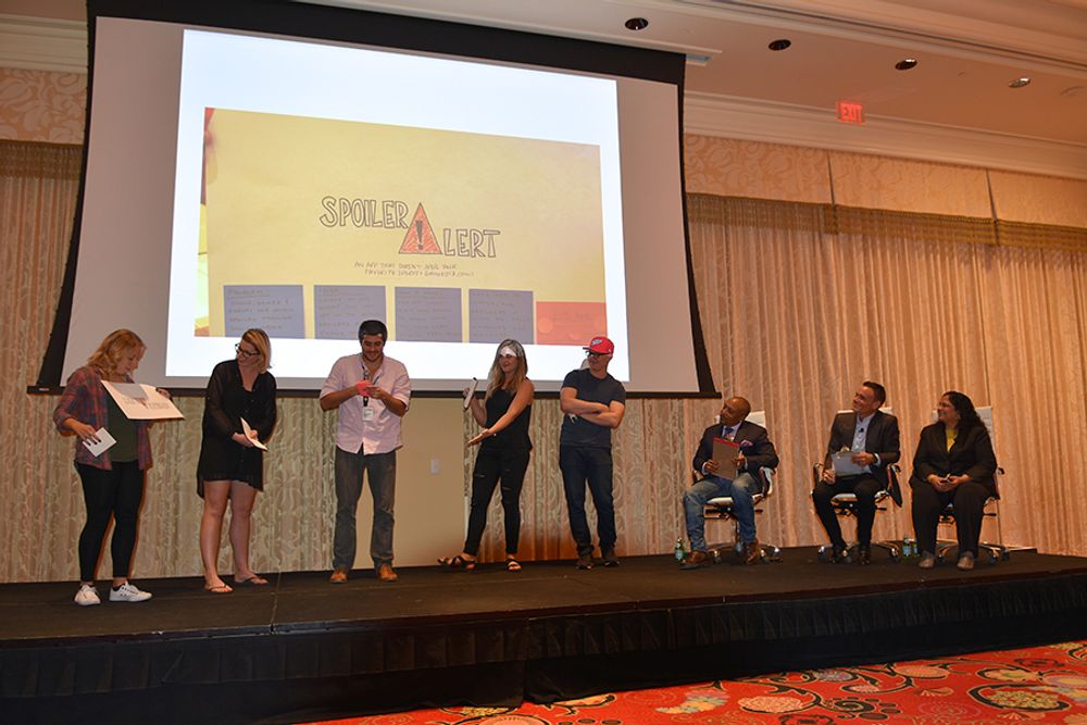 Young creative team presenting ideas at the InnerVation Lab