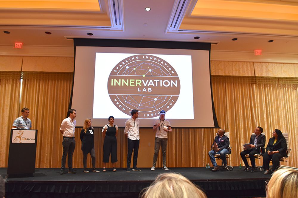 Young creative team presenting ideas at the InnerVation Lab