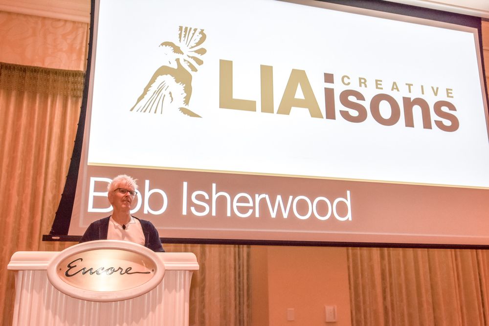 Bob Isherwood speaking at Creative LIAisons