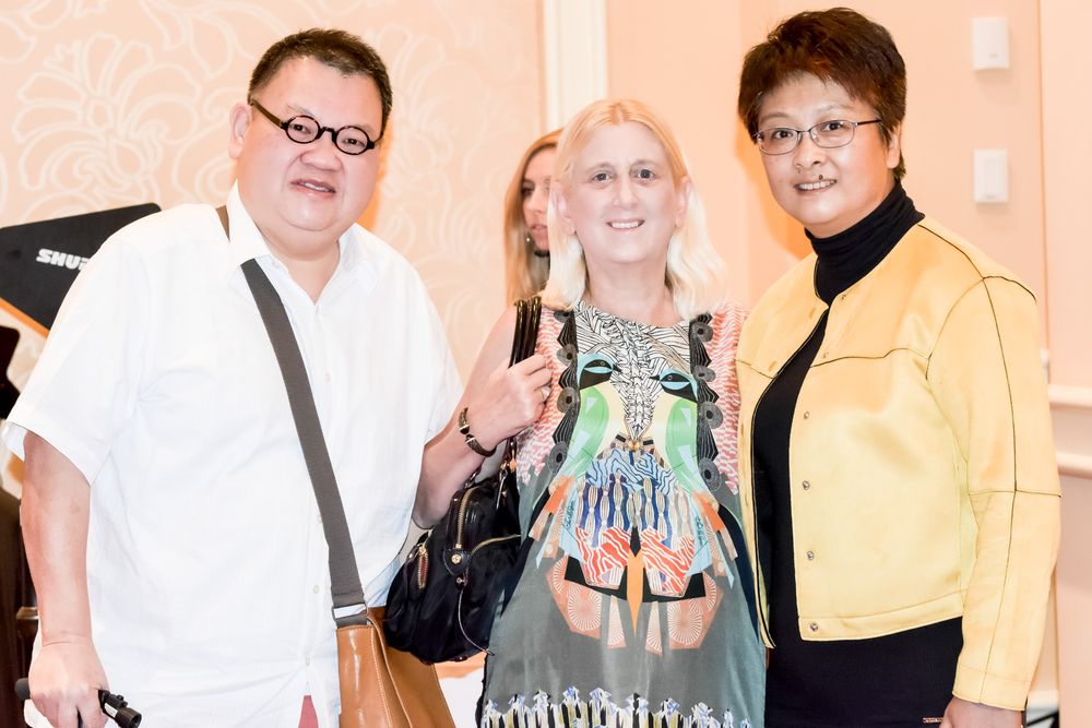 Gordon Tan, Cindy Yan and Barbara Levy