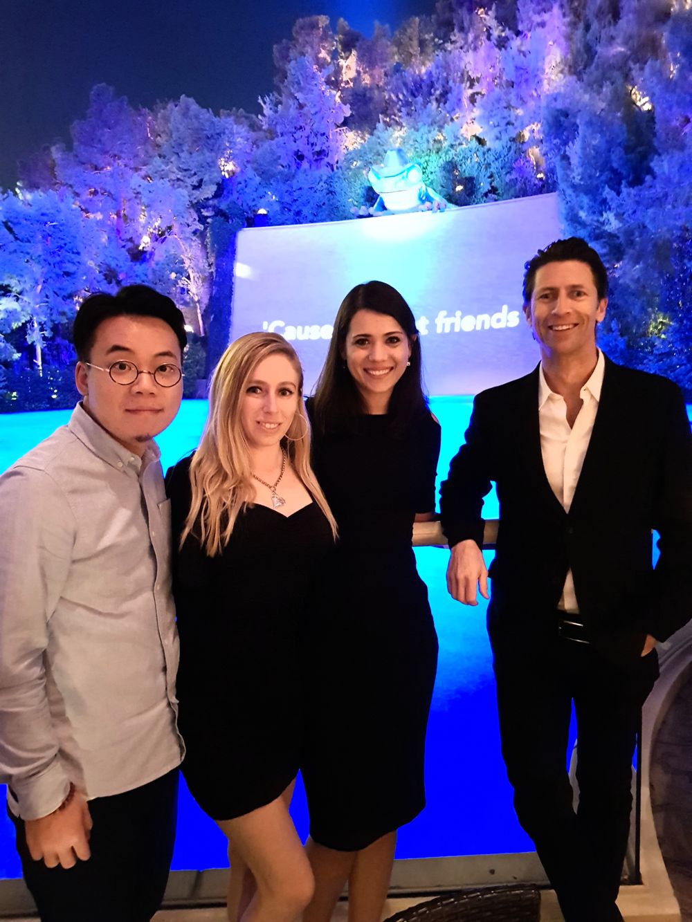 Juror and Speaker Malcolm Poynton and young creatives Kathryn Moffit and Keith Liu