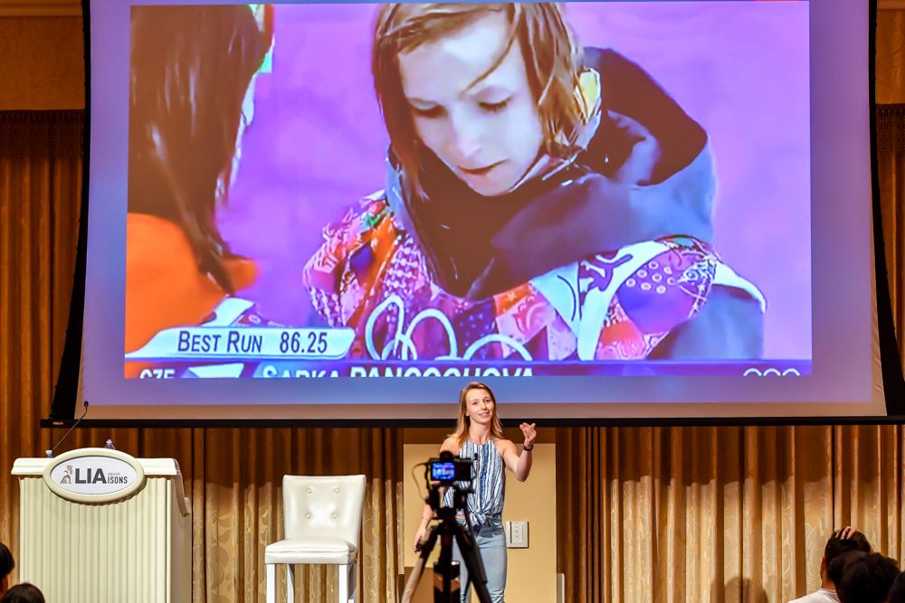 Sarka Pancochova speaking at RARE Masterclass