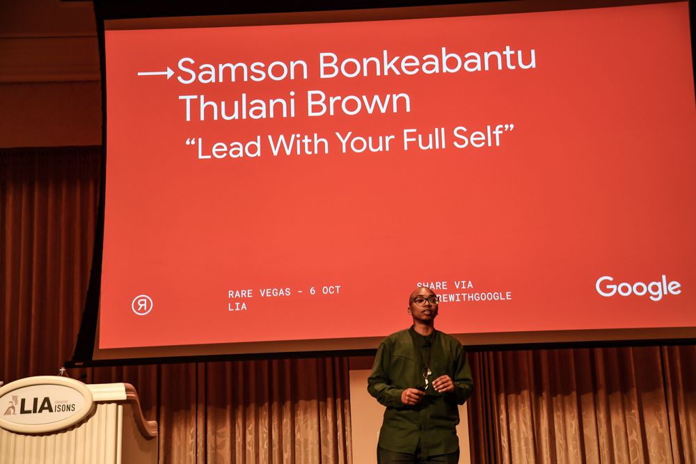 Samson Bonkeabantu Brown speaking at RARE Masterclass