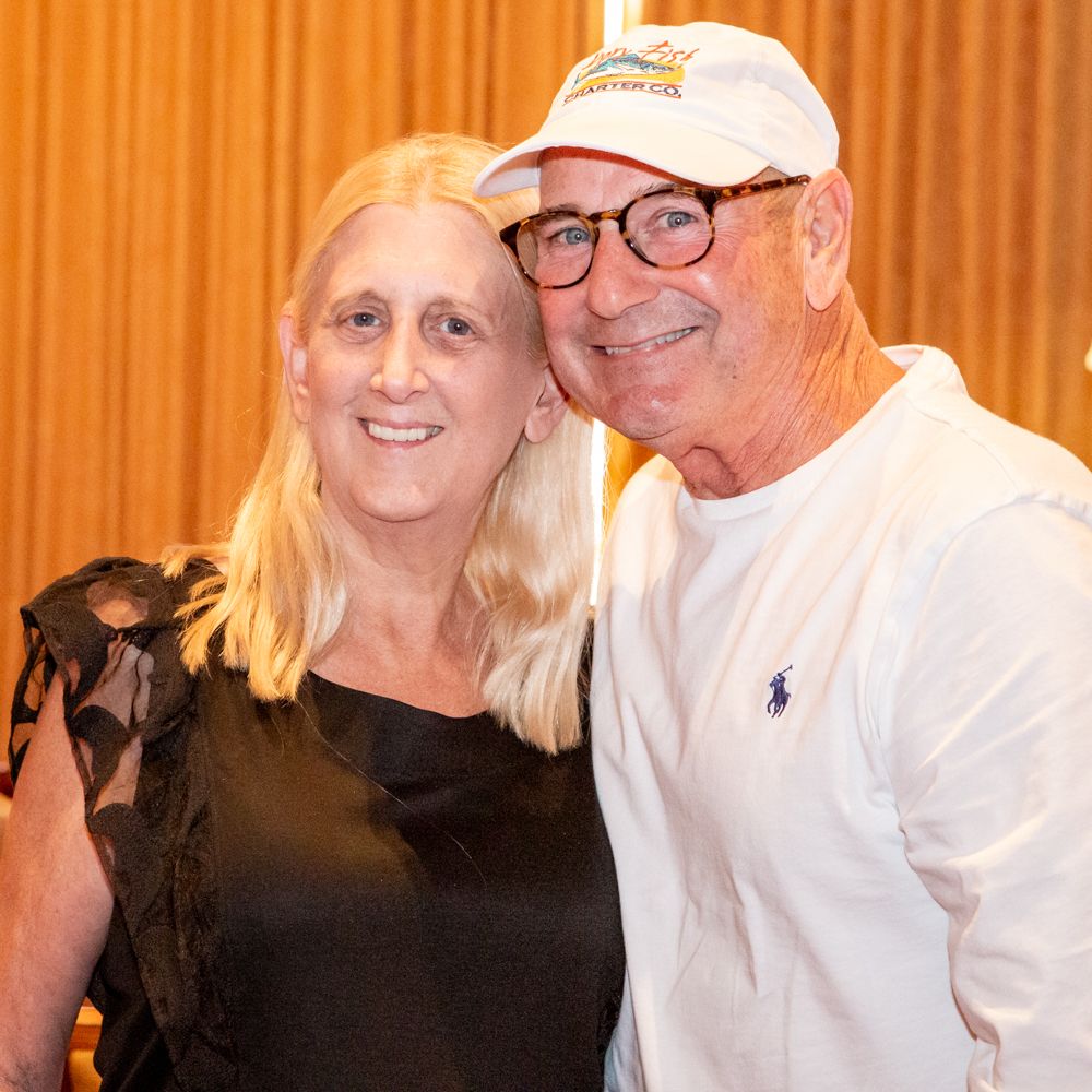 Barbara Levy with juror Oliver Fuselier