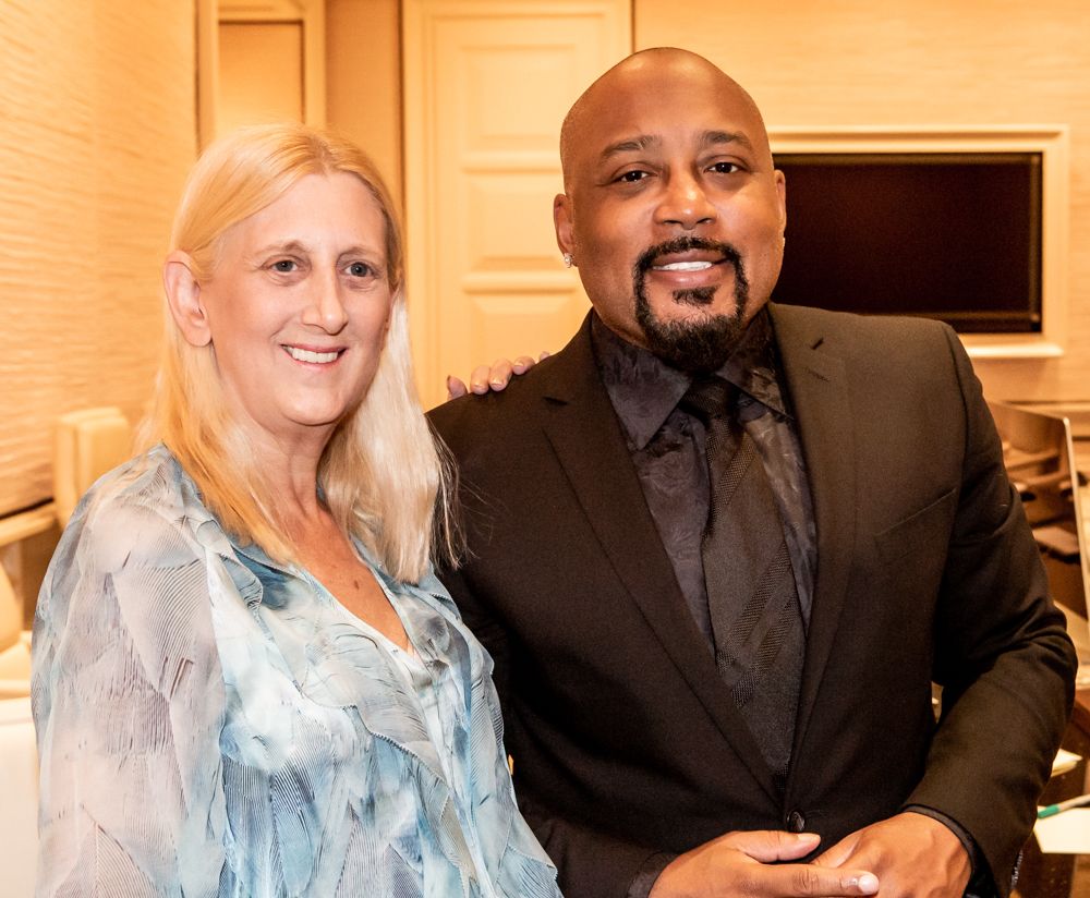 Barbara Levy with speaker Daymond John