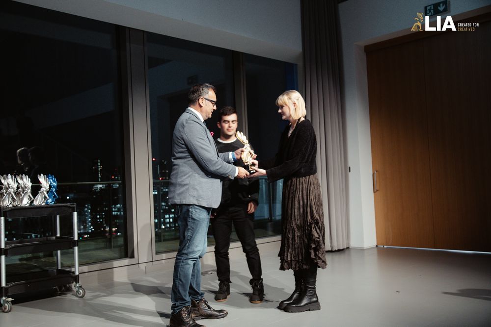 Ogilvy UK Accepting their awards