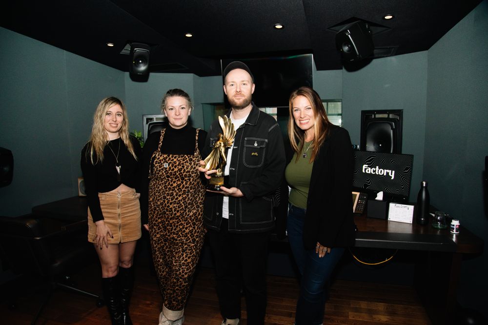 LIA Presenting Factory Studios with their Award