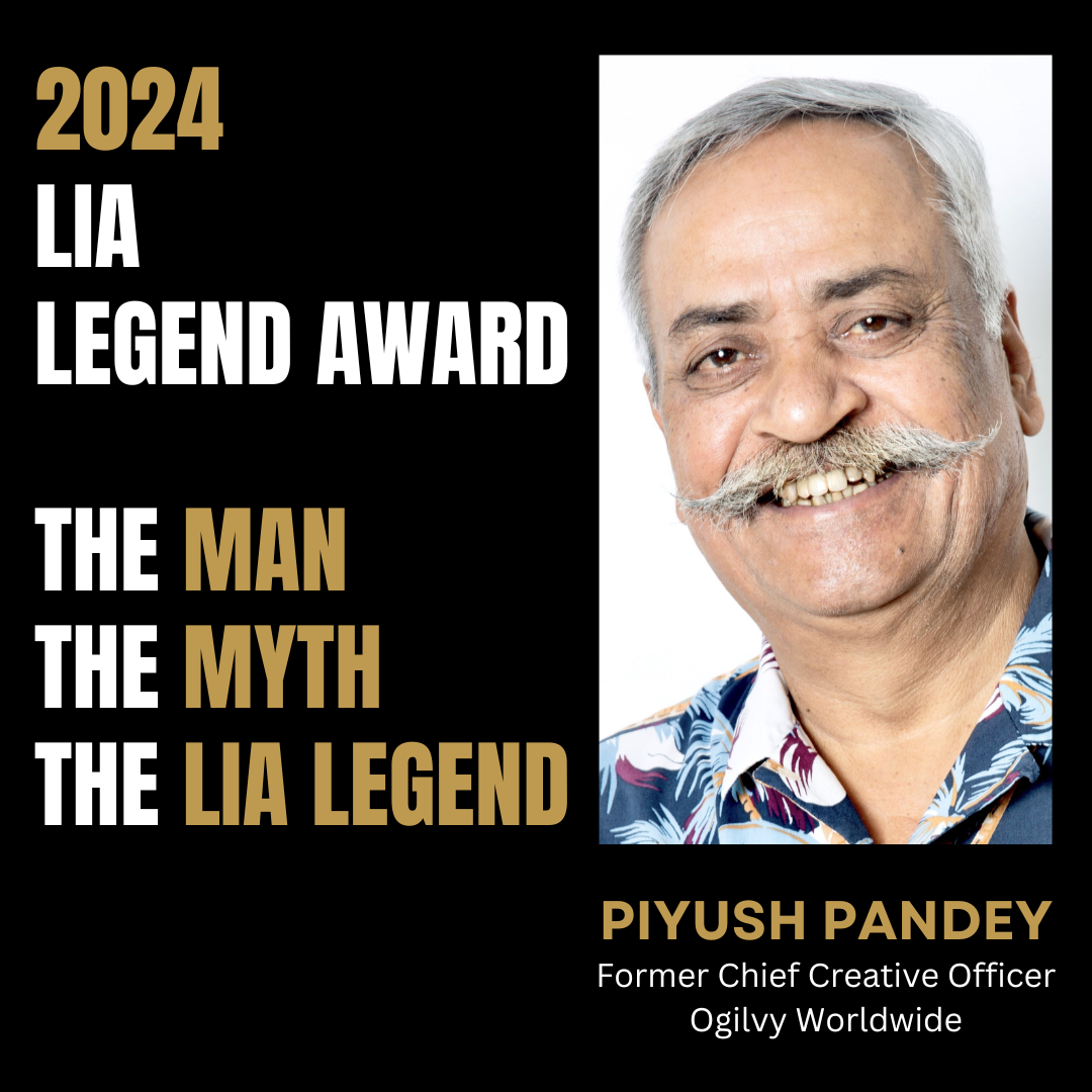 LIA | 2024 Press Releases | Piyush Pandey Awarded the 2024 Created for ...